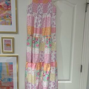 Colorful Patchwork Maxi Dress
